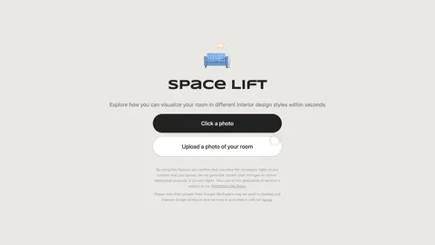 Google — 'Space Lift', a room-redesign demo