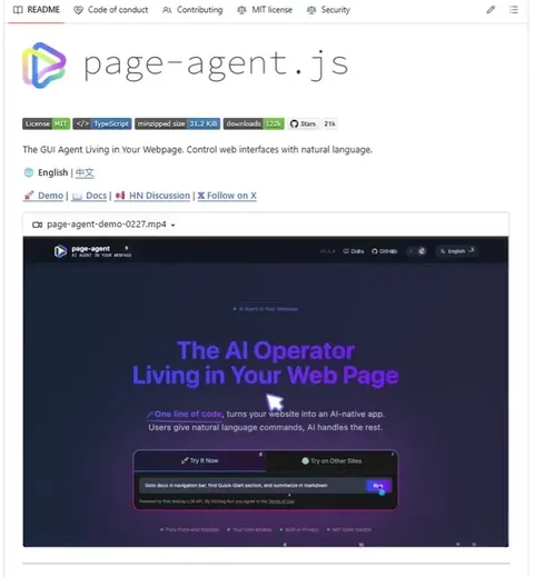 PageAgent — an autonomous web-agent demo